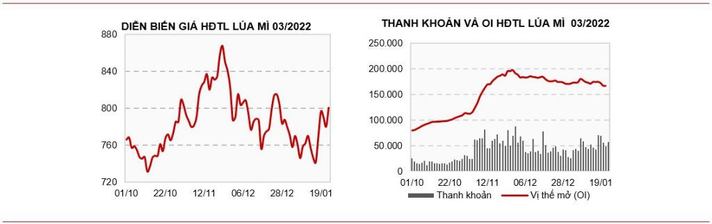 Diễn biến giá lúa mì